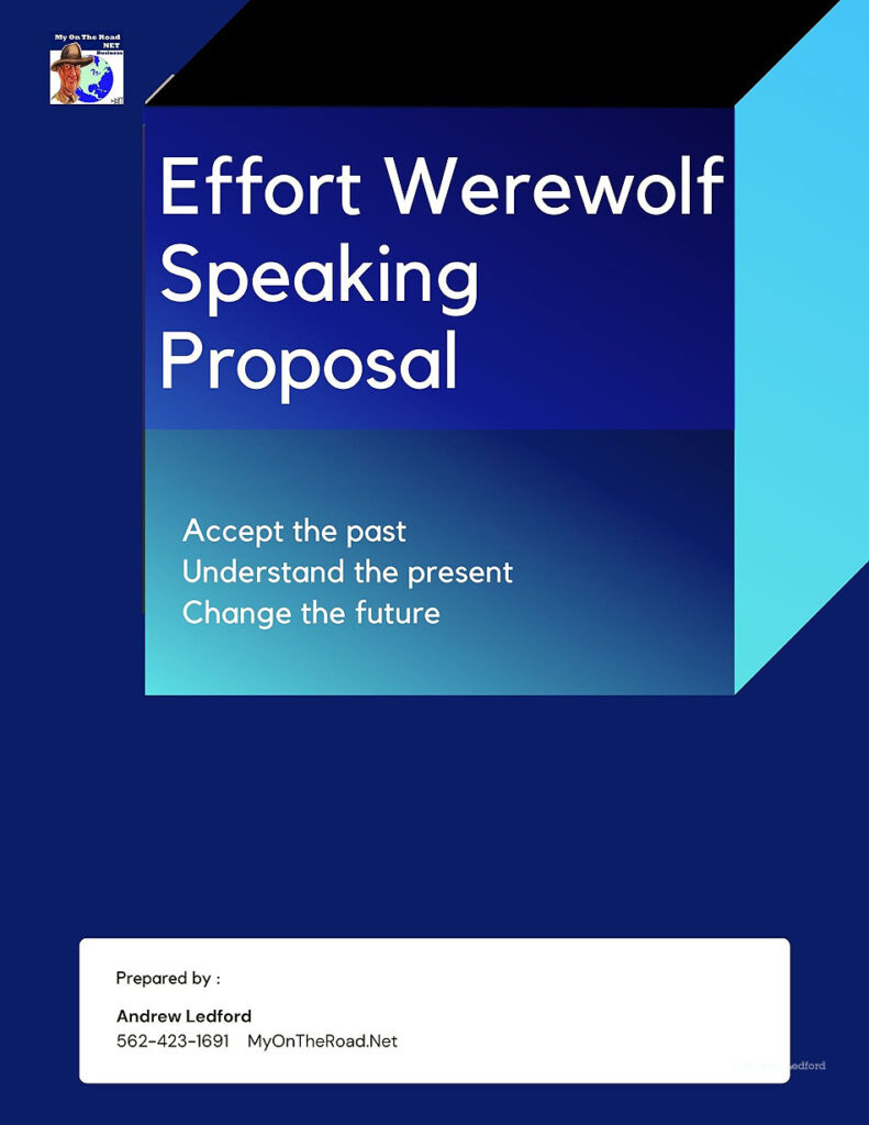 effort Werewolf Proposal Title Page