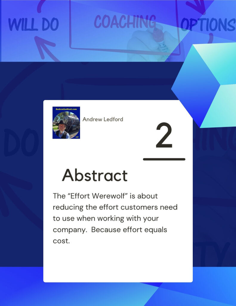 Effort Werewolf Proposal Abstract